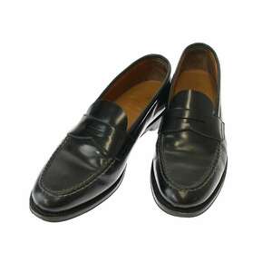 Brooks Brothers ブルックス ブラザーズ SHELL CORDOVAN シェルコードバンレザーローファー ブラック 9 1/2 IT189B3R4AHE