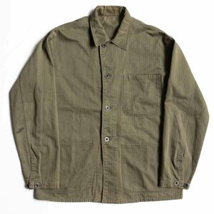 【40S】U.S.NAVY【N-3 HBT JACKET】40年代 USN 月桂樹ボタン ヘリンボーン ジャケット 米軍 ヴィンテージ 2405403