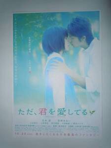 映画チラシ「ただ、君を愛してる」玉木宏 宮崎あおい