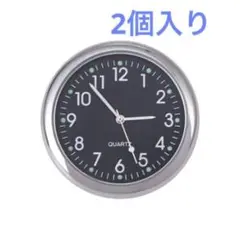 【新品】　車載時計 2個入り　数字時計 ミニ時計 耐久 コンパクト 車内装飾