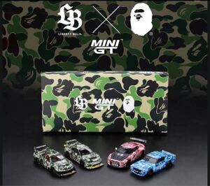 ミニGT minigt TSM MINI GT McLaren Nissan Mazda 6台セット bape collaboration 1/64 リバティーウオーク TOKYO AUTO SALON 2025限定　