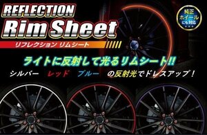 【送料無料・北海道/沖縄/離島を除く】★ハセプロ リフレクション リムシート/20インチ専用 ブルー（HPR-RRIM3B）★ライトに反射して光る！