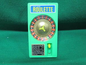 シンガポール製 mini-mate ROULETTE ミニメイト ルーレット BLUEOX 1976年 検索用：レトロ ゲーム ポケットメイト トミー ブルーボックス