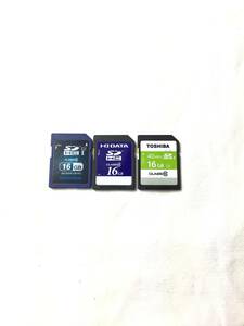 16GB、SDメモリーカード×3