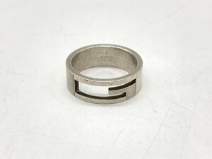 1円～ GUCCI グッチ Gリング シルバー リング 指輪 24号 Ag925 アクセサリー ☆良品☆[842-1119-8E4]