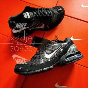 新品 正規品 NIKE ナイキ AIR MAX TORCH 4 エアマックス トーチ 黒 ブラック 銀 シルバー 27.5cm US9.5 軽量 箱付き