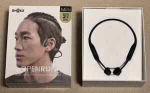 ■■shokz OpenRun Mini メーカー保証残1年あり ブラック おまけ付き / 骨伝導 ワイヤレス ヘッドホン イヤホン Bluetooth■■