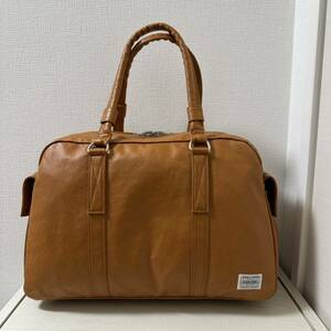 【値下げ】【美品】定価37,400 PORTER ポーター　FREE STYLE フリースタイル ボストンバッグ　707-07171 キャメル　トートバッグ