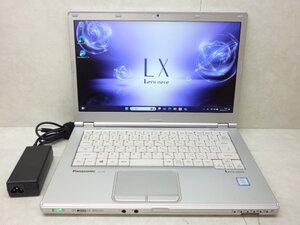 ☆1円☆第7世代☆CF-LX6RDPVS☆Core i5 2.40GHz/8GB/SSD256GB/高解像度1920×1080/累積11350/無線/Bluetooth/カメラ/Office/DtoD領域☆