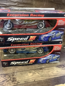 Z1a ラジコン ExcursionRacing SpeedⅢ 2点おまとめ 赤 青 動作未確認 未使用保管品 1：14スケール 現状品