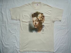 ☆美品・未着用☆ 90s USA製 ビンテージ Billie Holiday ビリー・ホリデイ Lady Day Tシャツ sizeXL ☆古着 Gear Inc. JAZZ Chet Baker