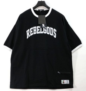 【23SS】 UNDERCOVER アンダーカバー ラフィー天竺TEE REBELGODS PATCH ブラック UC1C4809