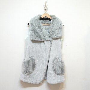 ツモリチサト スリープ Lサイズ　モコモコボアベスト　tsumori chisato SLEEP ワコール　ルームウェア　I12-85