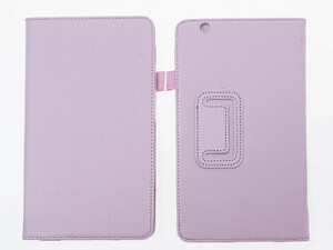Huawei MediaPad M3 8.4インチ 専用 レイシPU風 合成革 スタンドケース ハードカバー 面ファスナー付き#ピンク
