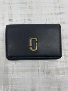 送料無料h60540 MARC JACOBS マークジェイコブス 三つ折り財布 財布 黒 ブラック