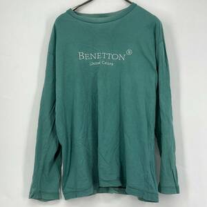 サイズ不明 UNITED COLORS OF BENETTON Tシャツ エメラルドグリーン 長袖 リユース ultraｍto ts1753