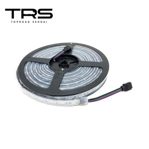 TRS シリコンカバー付高輝度LEDテープライト 24V 5m 防水 IP67 カット可能 SMD 5050 RGB 328108