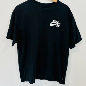 FA427iE NIKE ナイキ Tシャツ 半袖Tシャツ ブラック メンズ サイズXXL 大きいサイズ ゆったり ロゴTシャツ スポーティー 黒 Tee 古着