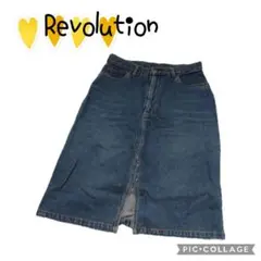 ⑭46【Revolution】レボリューション　デニム　スカート　レディース