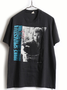 80s USA製 ビンテージ ★ Bruce Springsteen ブルーススプリングスティーン 半袖 ツアー Tシャツ ( メンズ 男性 XL ) 古着 80年代 バンドT