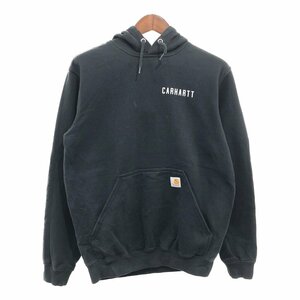 SALE/// Carhartt カーハート パーカー トップス ワーク ワンポイントロゴ ブラック (メンズ S) P7718