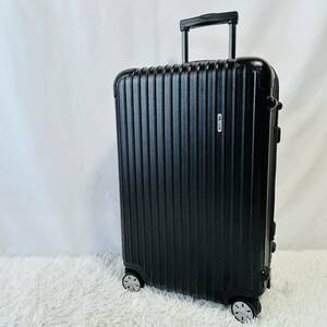 美品　リモワ RIMOWA サルサ SALSA 63L 4輪　マットブラック スーツケース キャリーケース TSAロック 871.63