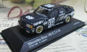 ★レア絶版★世界816台*Minichamps*1/43*Mercedes-Benz 190E 2.3-16 #27 DTM 1988