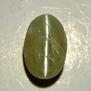 ソ付き!!1円〜!!≪天然クリソベリルキャッツアイ4.742ct≫n 約10.3×6.9mm ルース 裸石 宝石 chrysoberyl catseye DA0/DA0 テEA5◎ w4 99