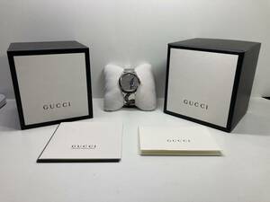 稼働品 GUCCI/グッチ Gタイムレス キングスネーク 126.4/YA1264123 メンズ腕時計 QZ 箱・ギャラ付き 【BT-050503】