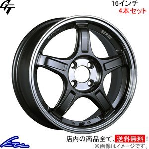 SSR GT X03 4本セット ホイール ヴィッツRS【16×6.5J 4-100 INSET53 ガンメタ】NCP131 SSR TANABE タナベ アルミホイール 4枚 1台分