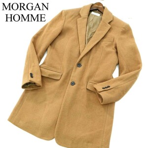 MORGAN HOMME モルガン オム 秋冬 メルトン ウール★ チェスター コート Sz.L　メンズ　A2T12944_B#N