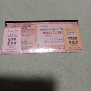 京阪グループ諸施設株主優待 乗車券&グループ諸施設ご優待カード