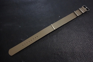 ◆Leather NATO G10Strap◆高品質国産本牛革カーフレザー KHAKI 18mm カスタムオーダー(バックルカラー)受注生産 日本製 腕時計ベルト