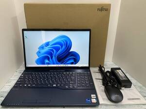 【超美品】富士通 LIFEBOOK AH58/F3 ■第11世代Intel Core i7-1195G7■メモリ16GB+SSD1TB+Blu-ray■15.6型FHD■顔認証【送料無料】◎N6J820