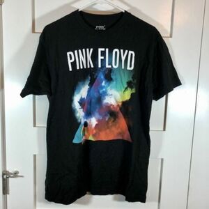 Pink Floyd T-Shirt Size L Black Darkside Of The Moon Graphic Cotton Retro Mens 海外 即決