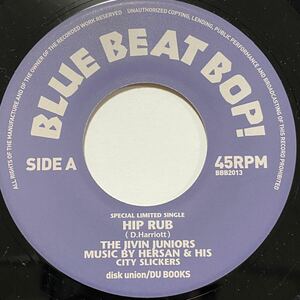 THE JIVING JUNIORS THEOPHILUS BECKFORD HIP RUB JACK AND JILL SHUFFLE 7inch 7インチ 45 SKA ROCKSTEADY BLUE BEAT BOP! 非売品 