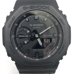 【中古】G-SHOCK GA-2100-1A1 オールブラック クオーツ ジーショック [240024467569]