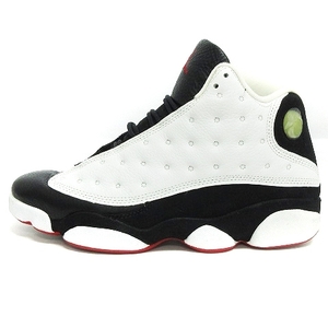 ナイキ NIKE 136002-132 97年製 AIR JORDAN 13 OG HE GOT GAME エアジョーダン スニーカー ハイカット シューズ ホワイト 白 9.5 27.5cm ■