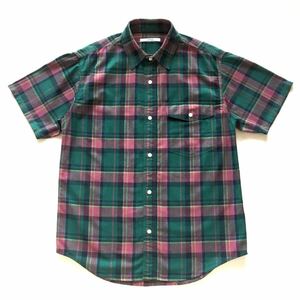 美品 JOURNAL STANDARD relume Plaid shirt ジャーナルスタンダード レリューム チェックシャツ Mサイズ ベイクルーズ ショートスリーブ