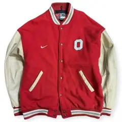 NIKE 90s OHIO STATE 袖革 スタジャン ビッグサイズ XL