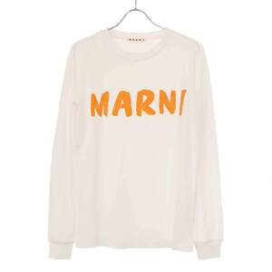 MARNI マルニ 23SS ロゴプリントロングスリーブカットソー THJE0294P1 USCS11 ホワイト 38 ITZHTZI5GLW8