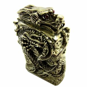 美品■Dragon ZIPPO オイルライター USA製 ドラゴン 龍 浮き彫り タバコ 喫煙グッズ ドラゴン メンズ レディース 1円スタート