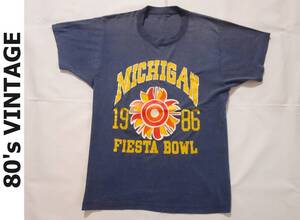 【送料無料】1986年 ヴィンテージ FIESTA BOWL フィエスタボウル アメリカンフットボール カレッジボウル Tシャツ メンズ アメフト