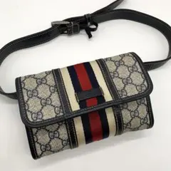 リペア美品　✨ GUCCI ボディバック ウエストポーチ シェリーライン