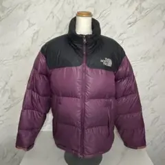 THE NORTH FACE ダウンジャケット 紫・黒　ヌプシモデル