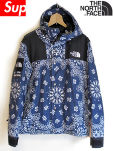 美品 supreme ×THE NORTH FACE 14aw Bandana Mountain Parker シュプノース バンダナ/ペイズ　 国内正規品　ゴールドウィン