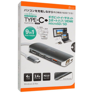 j5 create USB Type-C 9 in 1 マルチアダプター JCD383 [管理:1000029102]