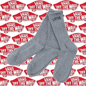 【 VANS 】Classic Crew Socks 3 Pair Pack バンズ 靴下 ３足組 Heather Grey