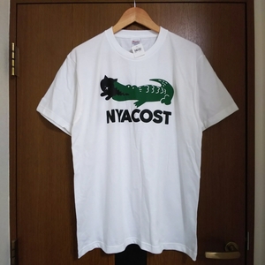 【未使用品】NYACOST ニャコステ 半袖Tシャツ Lサイズ ホワイト 未使用 自宅保管品