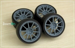 ZoomOn ZR088 1/24 19インチ ウェッズ TC105N ホイールセット